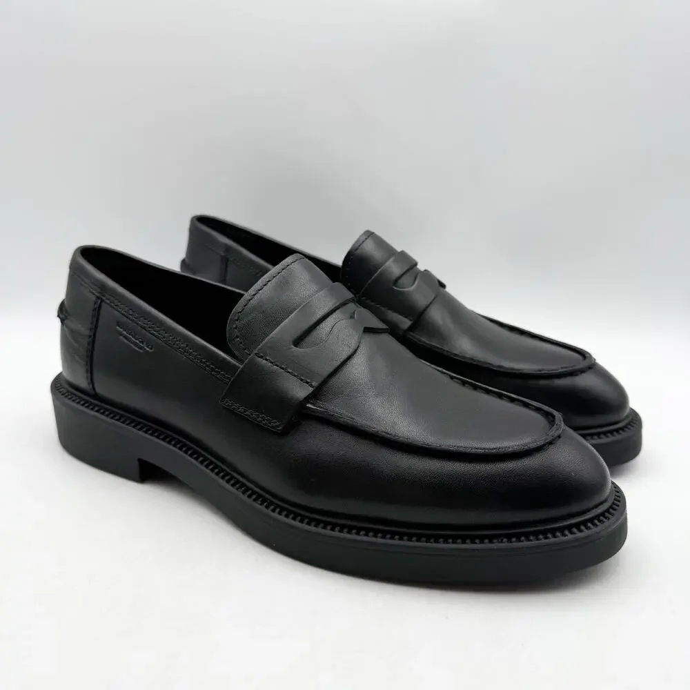 Vagabond Shoemakers Womens Alex Loafers EU 39 US 9 Black Leather NIB